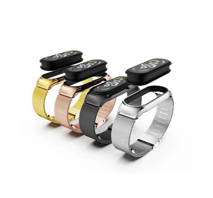BeCover Ремінець BeCover Metal для Xiaomi Mi Smart Band 7 Black (707493)