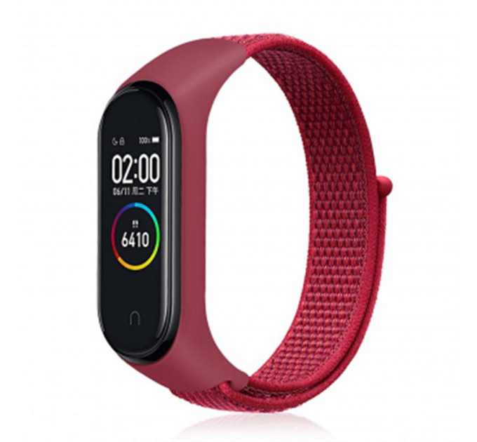 BeCover Ремінець BeCover Nylon Style для Xiaomi Mi Smart Band 5/Mi Smart Band 6 Red (705431)
