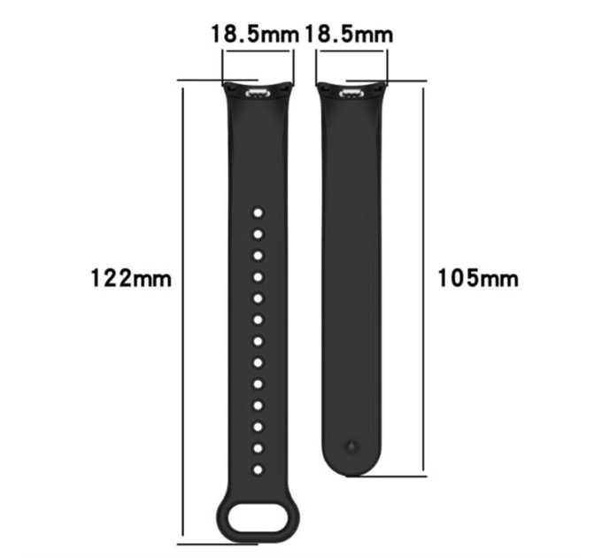 BeCover Силіконовий ремінець BeCover для Xiaomi Mi Smart Band 8 Red Wine (709411)