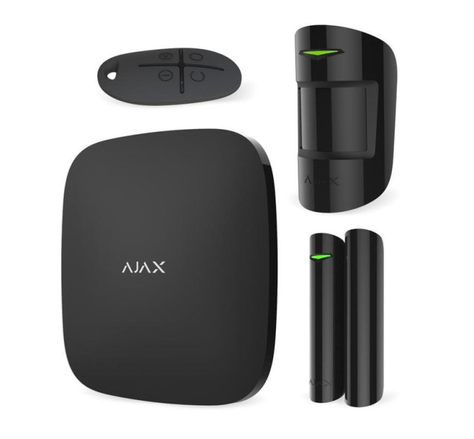 Ajax Комплект охоронної сигналізації Ajax StarterKit Black (20287.56.bl1/25456.56.BL1)