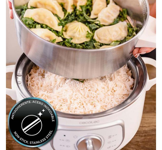 Cecotec Пароварка Cecotec Vapovita SteelPot White (A01_EU01_100630)