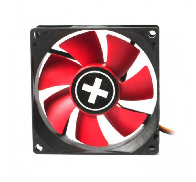 Xilence Вентилятор Xilence XPF80.R (XF037), 80х80х25мм, 3-pin+4-pin, Black/Red