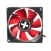 Xilence Вентилятор Xilence XPF80.R (XF037), 80х80х25мм, 3-pin+4-pin, Black/Red