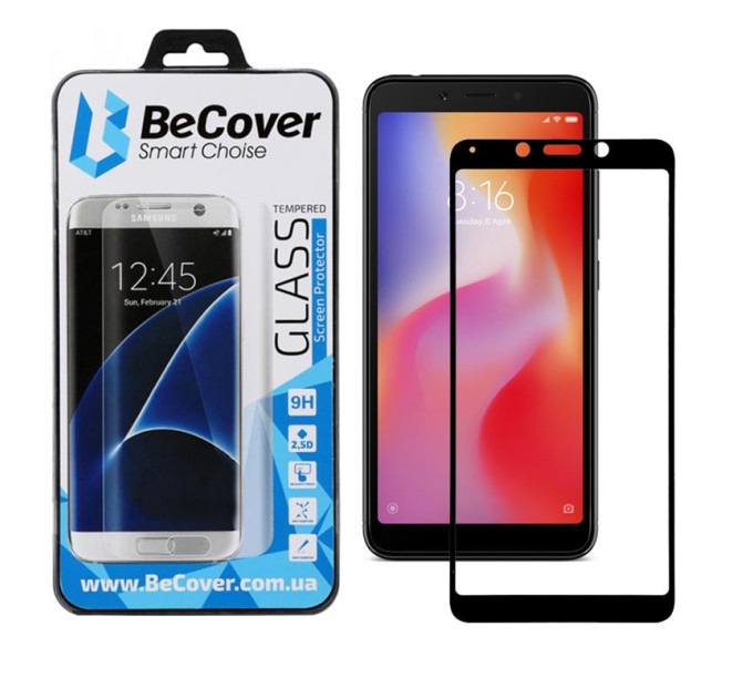 BeCover Захисне скло BeCover для Xiaomi Redmi 6/6A Black (702442)