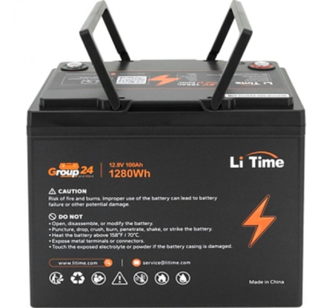 Litime Батарея LiFePo4 Litime 12.8V-100Ah 1280Wh (Li-Time-GR24-12.8-100)