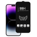 Noname Захисне скло для Apple iPhone 15 Pro Black, 0.3 мм, 4D ARC (Z27957) без упаковки