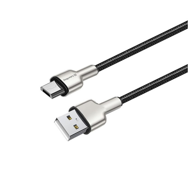 ColorWay Кабель ColorWay USB - micro USB (M/M), Metal Head, 2.4 А, 1 м, Black (CW-CBUM046-BK)