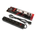 FrimeCom Фільтр живлення FrimeCom (FC-B4005W 1.8 B) 5 розеток, 1.8 м, чорний (коробка)