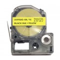 UKRMARK Стрічка для принтера етикеток UKRMARK E-LC3YBP-BK/YE, сумісна з Epson LC-3YBP, 12 мм х 8 м. Black on Yellow ( LC3YBP) (900370)