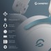 GamePro Навушники GamePro Asgard Freya Pro Wireless White/Blue (HSW201WB)
