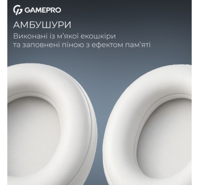 GamePro Навушники GamePro Asgard Freya Pro Wireless White/Blue (HSW201WB)