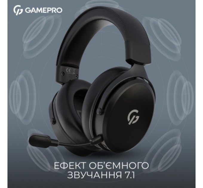 GamePro Навушники GamePro Asgard Skadi Wireless Black (HSW191B)