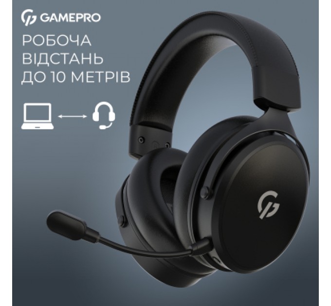 GamePro Навушники GamePro Asgard Skadi Wireless Black (HSW191B)