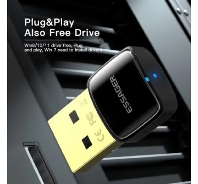 Essager Bluetooth-адаптер Essager Starlord USB Bluetooth 5.0 Adapter Black (EBT50-XJ01-Z)