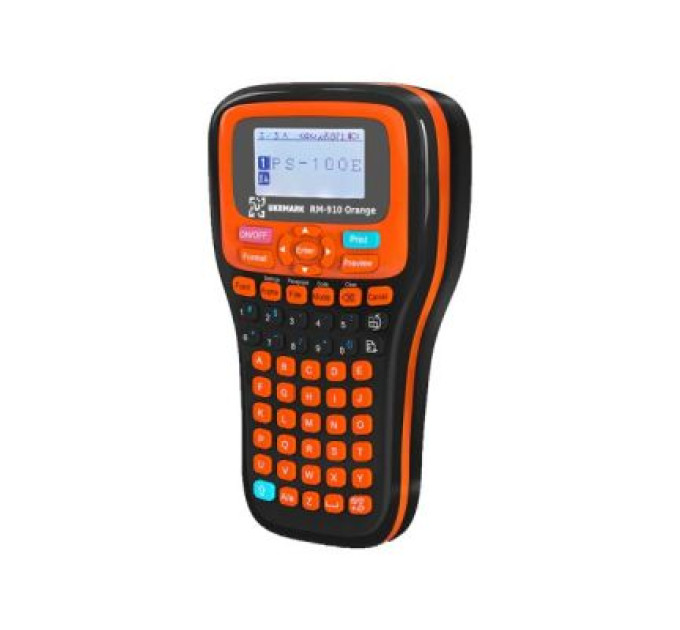 UKRMARK Принтер етикеток UKRMARK RM-910 Orange, сумісний з картриджами Brother TZe (900416)