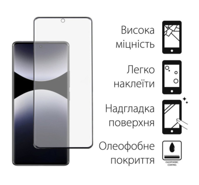 Dengos Чохол до мобільного телефона Dengos Kit Xiaomi Redmi Note 14 Pro case Soft + glass (Mint) (DG-KM-132)