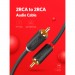 Ugreen Кабель мультимедійний 2xRCA M to 2xRCA M 2.0m AV104 black Ugreen (10518)