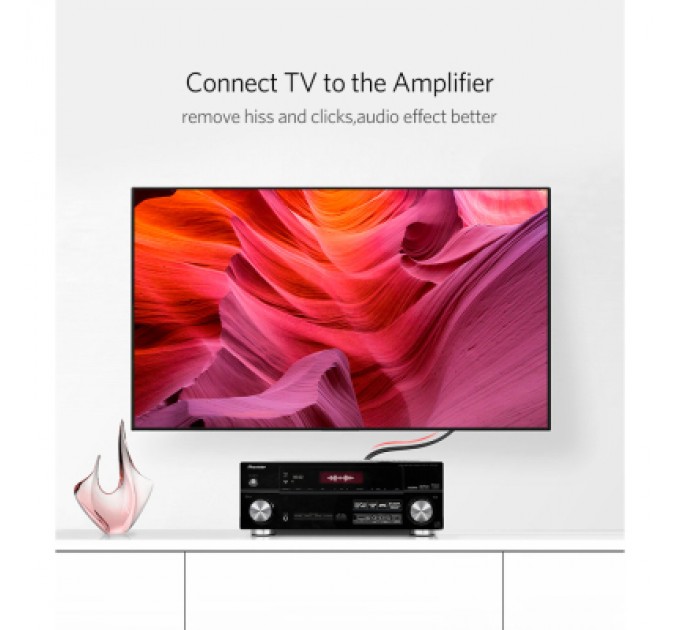 Ugreen Кабель мультимедійний 2xRCA M to 2xRCA M 3.0m AV104 black Ugreen (10519)