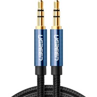 Кабель мультимедійний 3.5mm M to 3.5mm M 2.0m AV112 blue Ugreen (10687)
