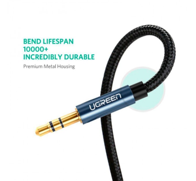 Ugreen Кабель мультимедійний 3.5mm M to 3.5mm M 2.0m AV112 blue Ugreen (10687)