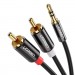 Ugreen Кабель мультимедійний 3.5mm M to 2xRCA M 2.0m AV116 black Ugreen (10584)