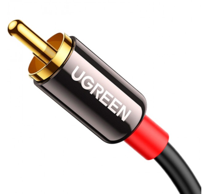 Ugreen Кабель мультимедійний 3.5mm M to 2xRCA M 3.0m AV116 black Ugreen (10590)