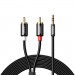 Ugreen Кабель мультимедійний 3.5mm M to 2xRCA M 3.0m AV116 black Ugreen (10590)