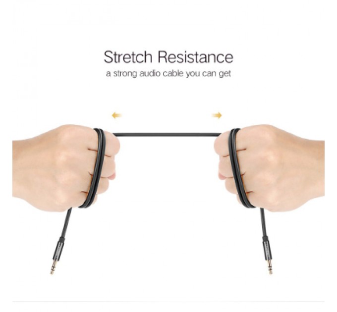 Ugreen Кабель мультимедійний 3.5mm M to 3.5mm M 3.0m AV119 black Ugreen (10736)