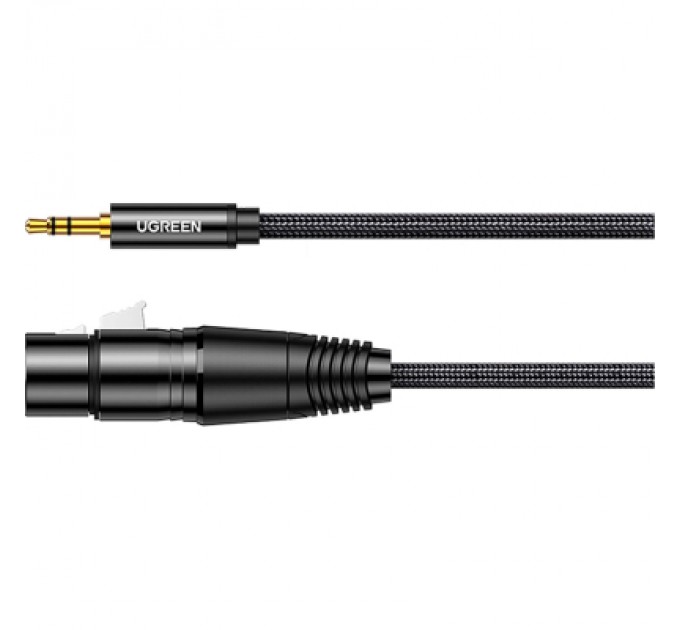 Ugreen Кабель мультимедійний 3.5mm M to XLR F 1.0m AV182 black Ugreen (20763)