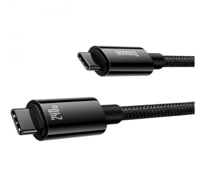 Baseus Дата кабель USB-C to USB-C 1.0m 240W Black Baseus (CAWJ040001)