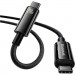Baseus Дата кабель USB-C to USB-C 1.0m 240W Black Baseus (CAWJ040001)