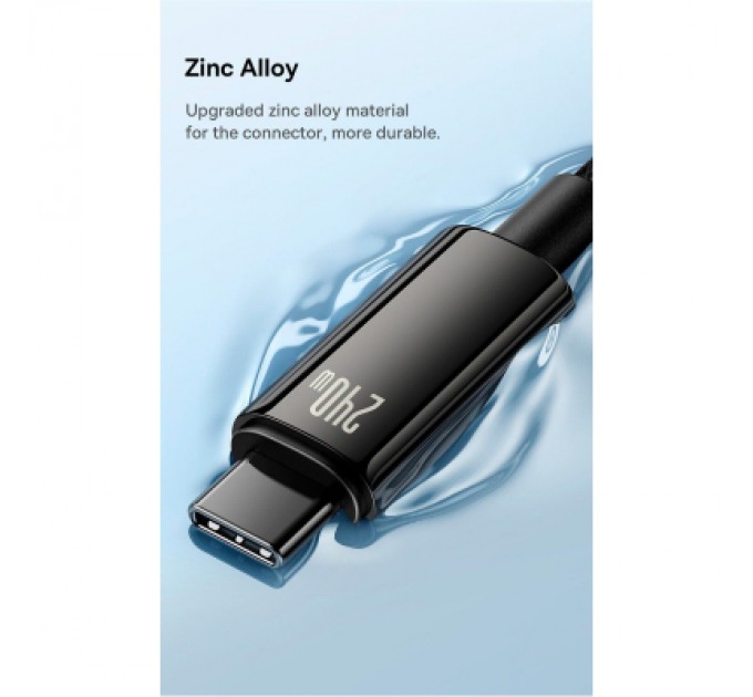 Baseus Дата кабель USB-C to USB-C 1.0m 240W Black Baseus (CAWJ040001)