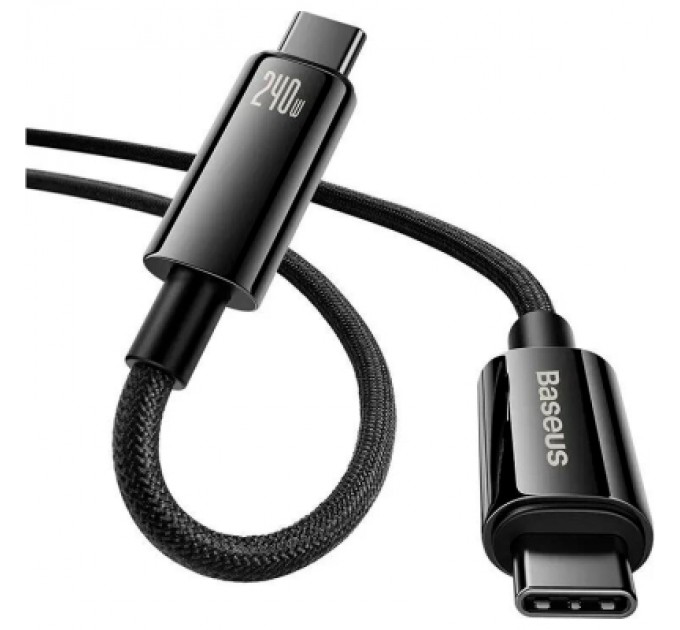 Baseus Дата кабель USB-C to USB-C 2.0m 240W Black Baseus (CAWJ040101)