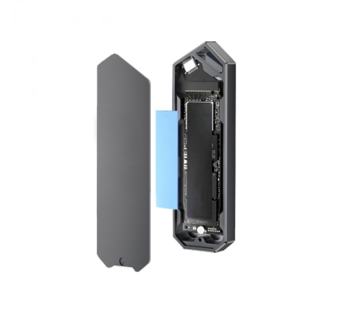 Dynamode Кишеня зовнішня Dynamode M.2 SSD NVMe/SATA combo to USB3.2 GEN2 USB-C (DM-CAD-SSD14)