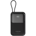 Canyon Батарея універсальна Canyon 10000mAh OnPower 101 PD/22.5W built-in cable Black (CNS-CPB101BK)