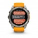 Garmin Смарт-годинник Garmin Fenix 8 47mm AMOLED Sapphire Graphite DLC Titanium with Spark Orange Silicone (010-02904-19)
