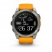 Garmin Смарт-годинник Garmin Fenix 8 47mm AMOLED Sapphire Graphite DLC Titanium with Spark Orange Silicone (010-02904-19)