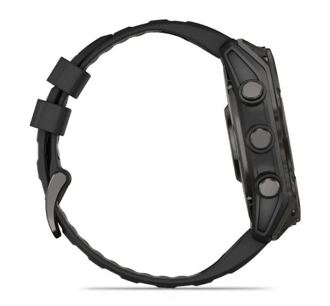Garmin Смарт-годинник Garmin Fenix 8 51mm AMOLED Sapphire Carbon Gray DLC Titanium with Black Silicone (010-02905-63)