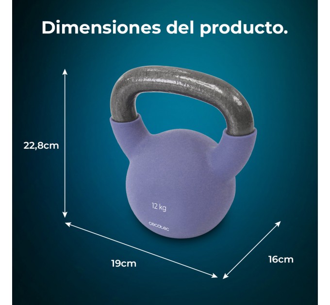 Cecotec Гиря Cecotec Drumfit KettleBell 12000 Neo 12кг (CCTC-07205)