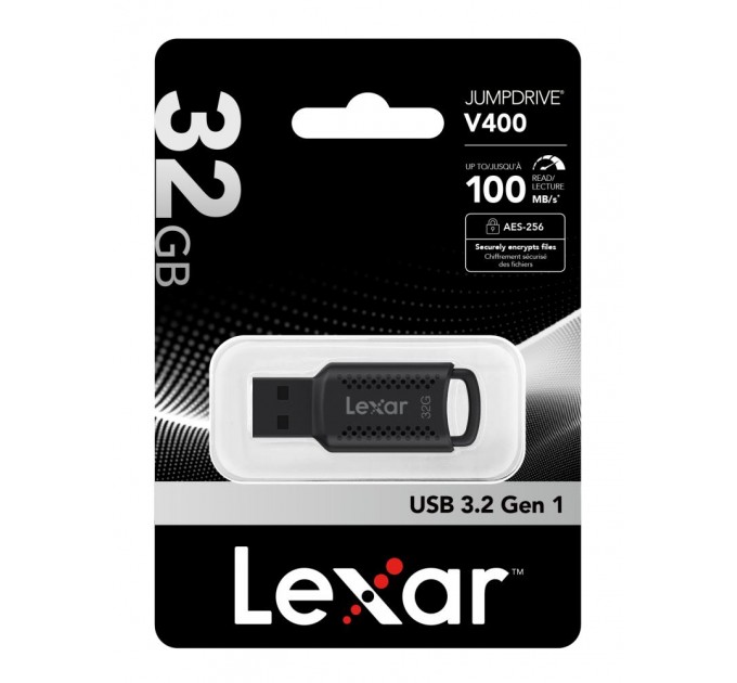 Lexar Флеш-пам'ять (накопичувач USB) USB3 32GB V400 LJDV400032G-BNBNG LEXAR