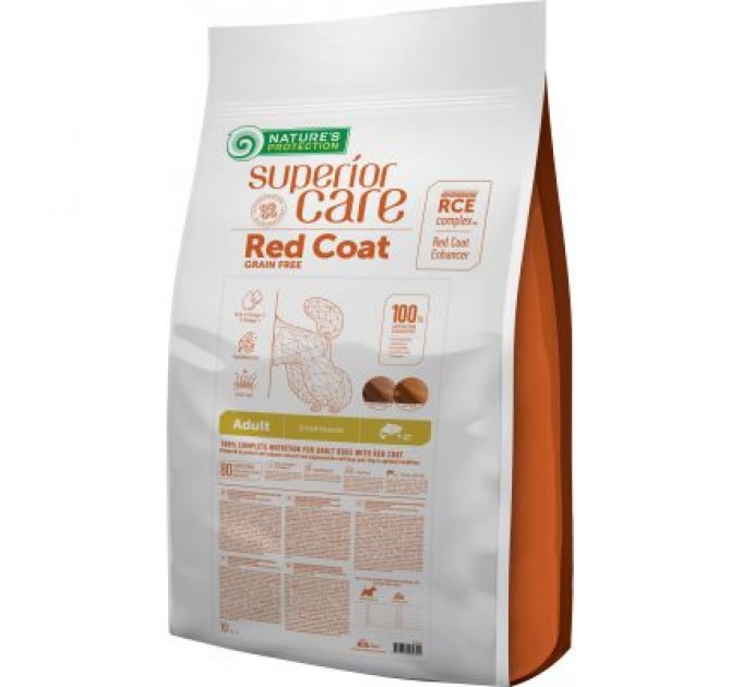 Сухий корм для собак Nature's Protection Superior Care Red Coat Grain Free Small Breeds Salmon 10 кг (NPSC47231)