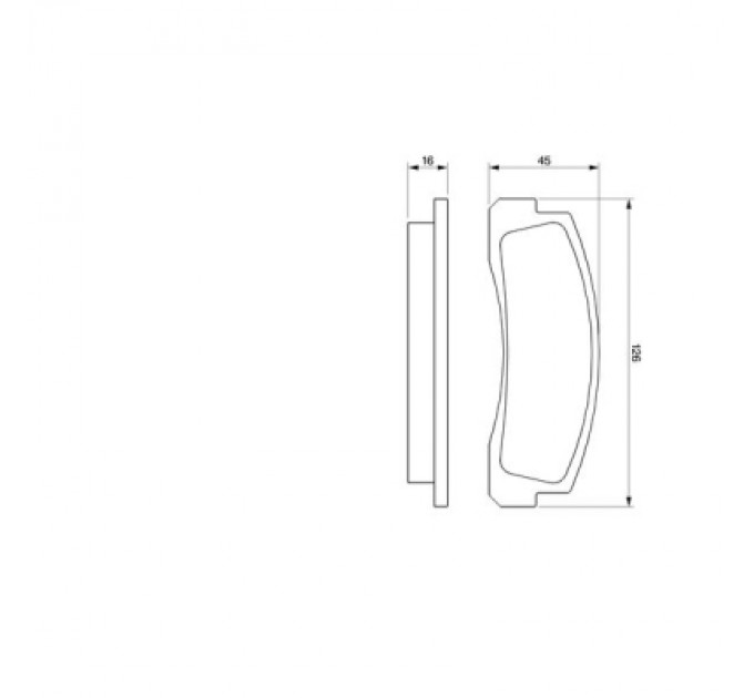 Bosch Гальмівні колодки Bosch 0 986 466 601