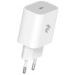 2E Зарядний пристрій 2E USB-C Wall Charger PD3.0 DC5V/3A, 20W, white (2E-WC1USBC20W-W)