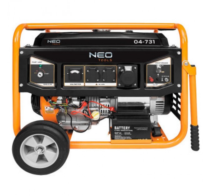 Neo Tools Генератор Neo Tools 230V, 1 фаза, 6/6.5kW, електростарт, AVR (04-731)