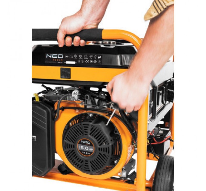 Neo Tools Генератор Neo Tools 230V, 1 фаза, 6/6.5kW, електростарт, AVR (04-731)