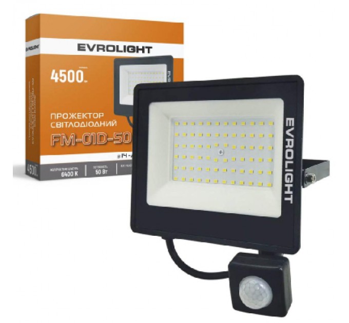 EVROLIGHT Прожектор EVROLIGHT FM-01D-50 50W 6400К