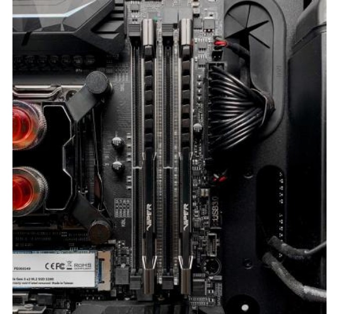 Patriot Модуль пам'яті для комп'ютера DDR4 16GB (2x8GB) 3600 MHz Viper Steel Patriot (PVS416G360C7K)