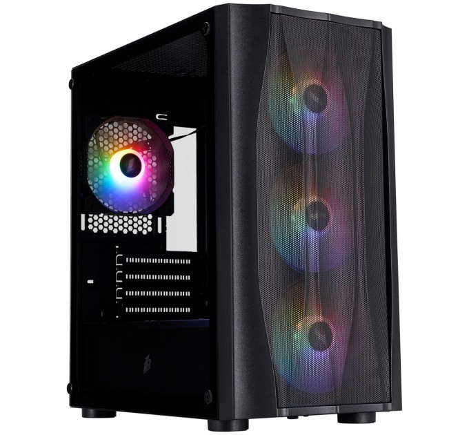 1stPlayer Корпус 1stPlayer X3-M-BK-4F1 Black без БЖ