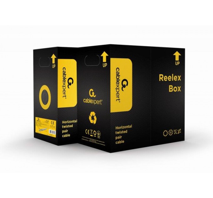 Cablexpert Кабель вита пара Cablexpert (UPC-5004E-L) CAT5e, багатожильний, алюміній під міддю (CCA с AWG24), неекранірований, 305м