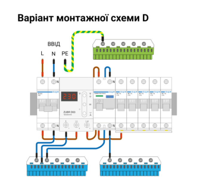 ZUBR Реле напруги ZUBR D63 (4820120220388)